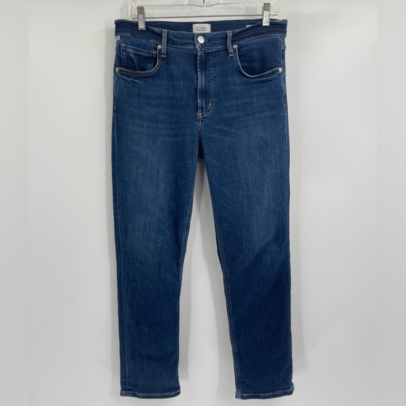 Citizens Of Humanity Dark Blue Isola Slim Crop In Court land Size 29 - Picture 2 of 16